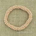 Handmade Beaded Crystal Women Bracelet Weaved Wrap Bangle